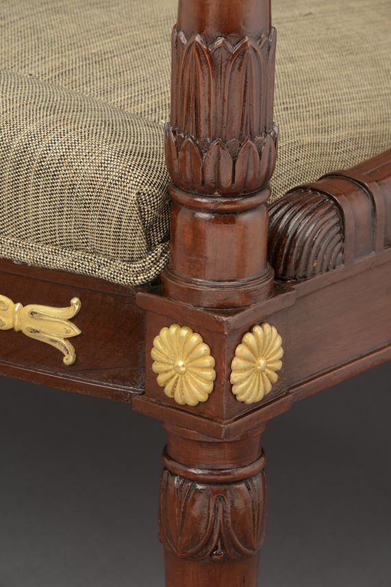 Francois Honore&#39; Georges Jacob  Desmalter - An Empire ormolu mounted mahogany armchair | MasterArt